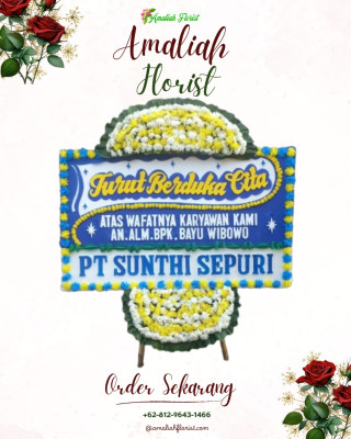 Papan Bunga Duka di Cipete Utara