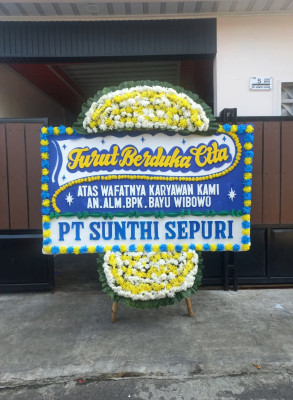 Papan Bunga Duka di Cipete Utara